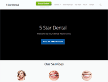 Tablet Screenshot of 5star-dental.com
